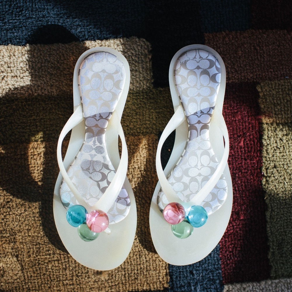 Coach flip flops
